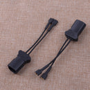 2x Plastic Horn Speaker Wiring Adapter Harness Pigtail Socket for Hyundai