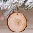 10pcs/set Christmas Xmas Tree Wood Log Slices Discs Cutout Circle Wedding Decor