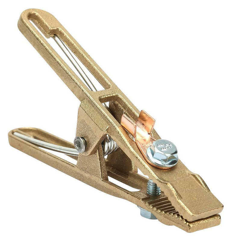 Brass Welding Manual Welder Arc Earth Ground Cable Copper Grip Clip Clamp 260A