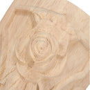 4 Pcs 15*6cm Wood Carved rose foot Frame Decor Furniture Table Craft Unpain