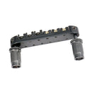 1 Set Roller Saddle Locking Bridge with Studs for Les Paul LP Guitar Black