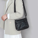 Solid Color Shoulder Messenger Handbags Women Leather Small Crossbody Bags