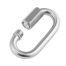 Stainless Steel Quick Link Lock Ring Carabiner for Camping Hiking Hammock