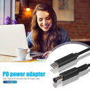 1.5 m/4.9ft Type-C Male to DC7.4x5.0mm with Pin PD Power Charging Cable for Dell