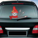 Cute Sloth Christmas Car Rear Windshield Wiper Stickers Auto Styling Decals