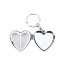 Metal Heart Travel Pill Box Medicine Container Case Storage Holder Keych 3c