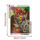 5D DIY Full Drill Diamond Painting Tiger Embroidery Mosaic Craft Kit (W589)