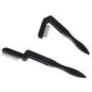 Foldable eyelash comb metal eyebrow brush tool mascara separator lash curl bl BX