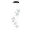 Led Solar Wind Spinner Color Changing Urchin Star Wind Chime Lamp for Home