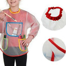 Children Kids Long Sleeve Apron Waterproof Drawing Painting Smock Craft Art Bib