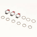 3 Piece E-TEN1221 ON/Off/On Mini Toggle Switch 6mm 4P2T 250V