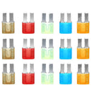 15pcs Micro2 Fuses 5A 7.5A 10A 15A 20A Car Auto Blade Fuse Assortment Kit