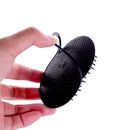 girls black plastic shampoo washing hair massager comb scalp shower brus %x