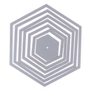 Hexagon Spiral Metal Cutting Dies Stencil DIY Scrapbooking Embossing Album Paper