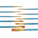 Paint Brushes 50 Pcs,Nylon Hair Brushes Set Blue Round Pointed Paints Brush