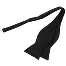 Tuxedo tie satin bow tie for men - black O8L3