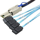 Mini Sas 26Pin (Sff-8088) Male To 4 Sata 7Pin Female Cable, Mini Sas Host/C J9M9