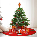 60cm Christmas Tree Apron Non-woven Xmas Tree Skirt Carpet Party Ornaments A