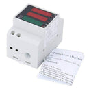 AC 200-450V power meter DIN rail type digital display ammeter voltmeter V4U2