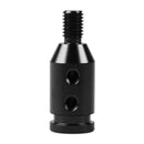 Aluminum Shift Knob Adapter for  Non Threaded Shifters 10x1.5mm Black