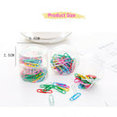 50pcs Paper Clip Mini Metal Pin Binders Mix Color School Office Consumables