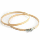 12 Pieces 6 Inch Wooden Embroidery Hoops Bulk Wholesale Bamboo Circle Cross R6G6