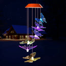 Wind Chime,Solar Lights Chimes,Butterfly Wind Chimes Led/Solar Wind Chime O