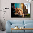 Full Round Drill Rhinestone Picture DIY Waiting Dog Mosaic Diamond Painting