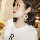 Fashion Women Hollow Round Geometric Dangle Drop Ear Stud Earrings Jewelry Del