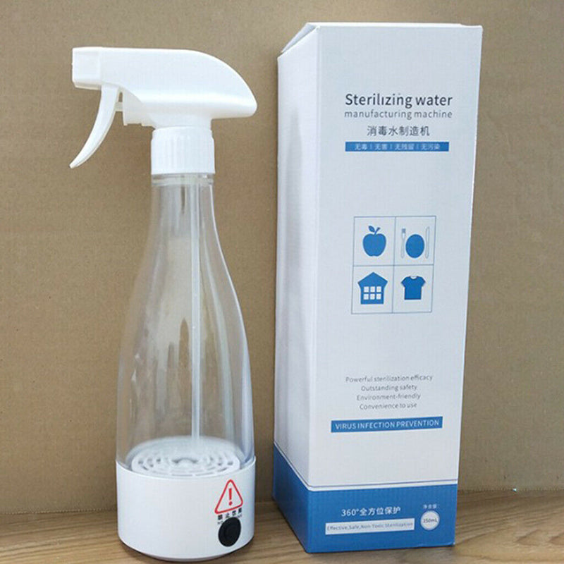 2pcs 350ml Sodium Hypochlorite Generator Rechargeable for Home Bathroom