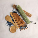 11pcs/Set Sushi Roller Bamboo Mat Spoon Chopsticks Maker Food Rolling Tool