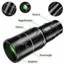 Dual Focus Optical Glass Lens Zoom Monocular Telescope Day/Night 66M/8000M 16x52