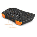 i8 2.4G Mini Wireless QWERTY Keyboard Mouse Remote Control Touchpad 92 Keys