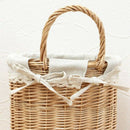 Handmade Wicker Basket Rattan English Country Style Picnic Basket Shopping  S5H2