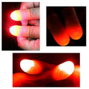 2x Magic Light up thumbs fingers RED trick appearing light close up funny