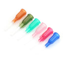 6X Mixed DIY Plastic Blunt Dispensing Syringe Needle Tips Flexible 14-25 Gaug Gw