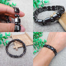 Black Magnetic Bracelet Beads Hematite Stone Therapy Health Care Jewelry