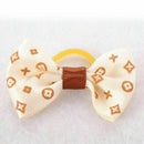 50pcs New Assorted Pet Cat Dog Hair Bows with Rubber Bands Grooming Acces.w G9I6