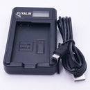 EN-EL14 Battery Charger with LED Display for Nikon D5600, D5100, D5500, D3100,