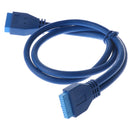 USB 3.0 Male Header 20 Pin To Female Extension Cable For