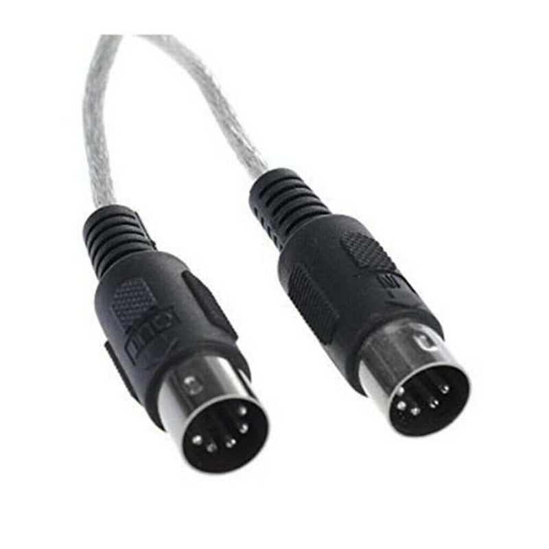 USB To MIDI Cable For Music Keyboard Adapter Converter, Black Extension Cable