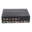 4 Port AV Audio Video RCA 4 Input 1 Output Switch Switcher Selector Splitter Box