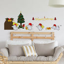 4pcs Christmas Little Mouse Wall Stickers Children Room Background Decals A