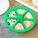 6 Holes Sushi Mold Onigiri Rice Ball Bento Press Maker Mold Kitchen Accessor Bj