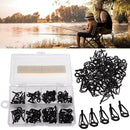 80pcs/set Fishing Rod High-carbon Steel Guide Tip Top Rings Pole Repair Kit