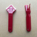 2pcs Silicone Sealant Caulk Tool Kit Filler Smoother Tools Red