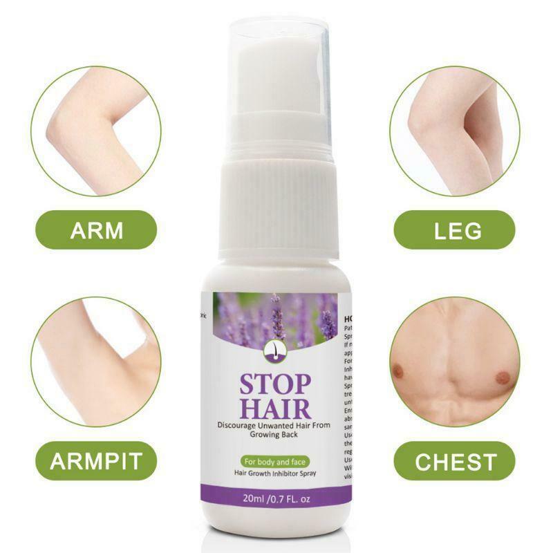 20ml Herbal Plant Stop Hair Growth Inhibitor Spray Shrink Pores Repair Essence