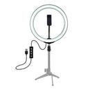 LED Ring Light Lamp Selfie Camera Phone Studio Tripod Stand Video Dimmable bs