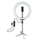 LED Ring Light Lamp Selfie Camera Phone Studio Tripod Stand Video Dimmable bs