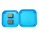 Square Magnetic Pin Cushion Pincushion Sewing Needles Organizer Blue 8.5cm